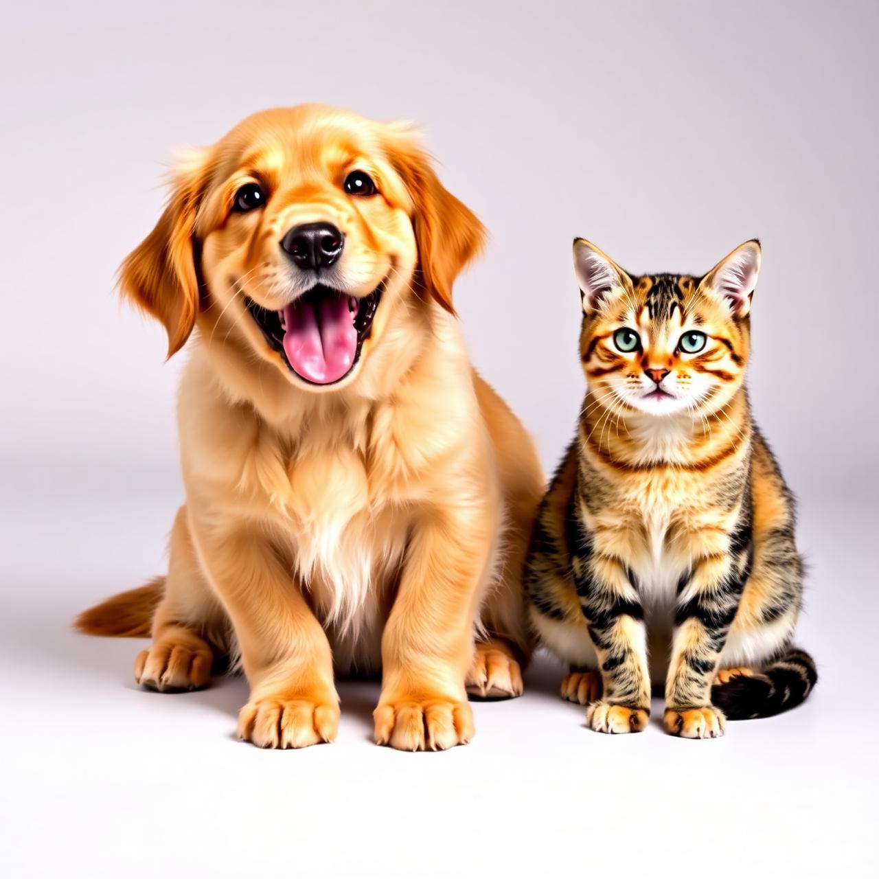 Perro y gato felices, protegidos por Agra Seguros